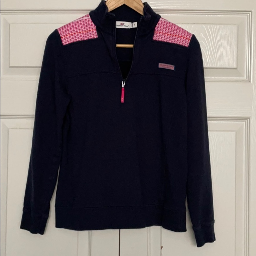 Vineyard Vines Navy Blue 1/4 Zip S